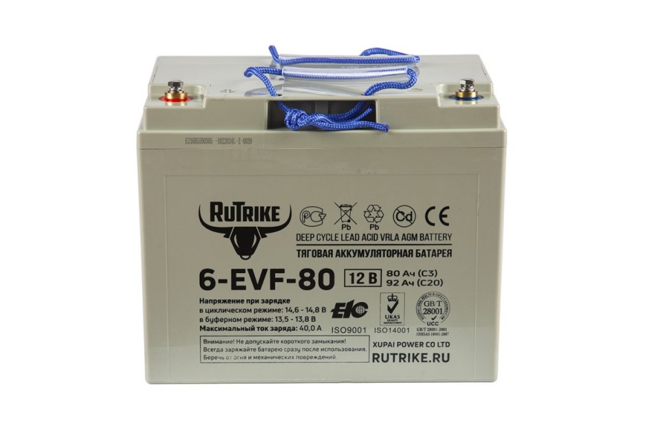 Тяговый аккумулятор RuTrike 6-EVF-80