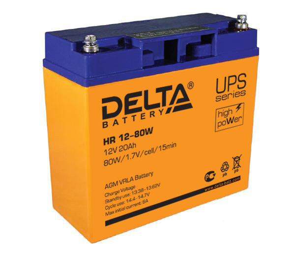 Аккумулятор DELTA HR 12-80 W