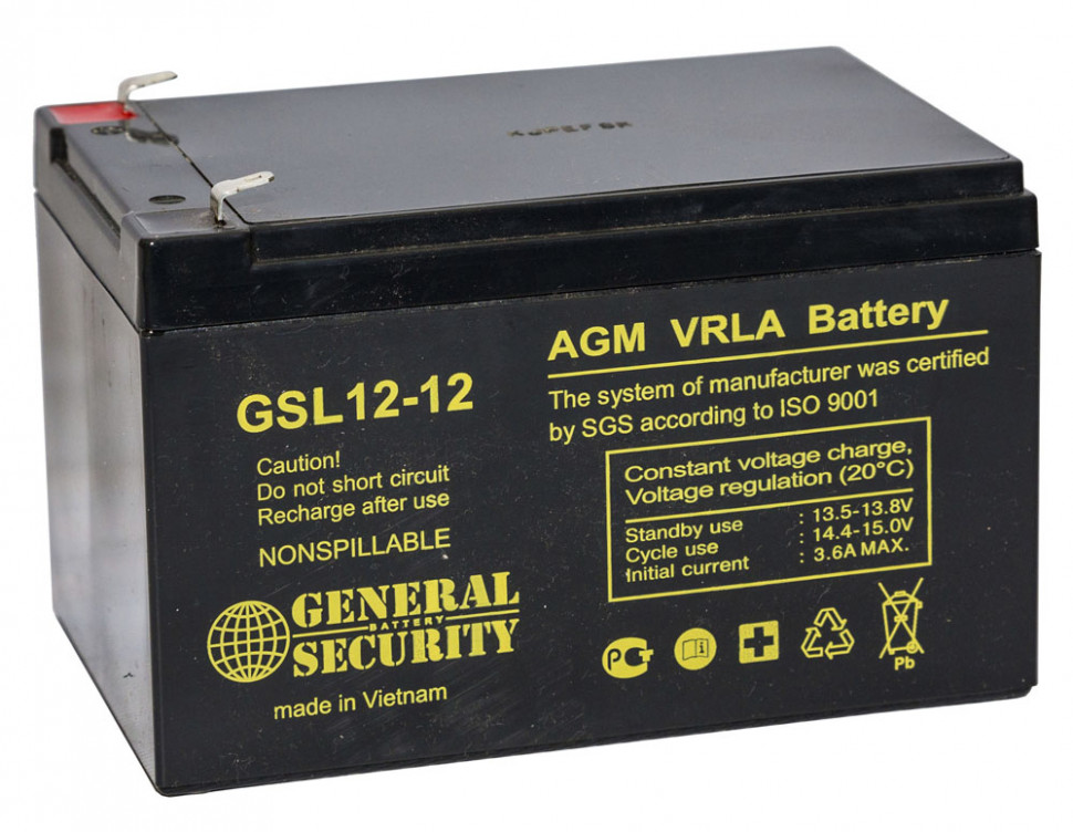 Аккумулятор для ИБП - General Security GSL 12-12
