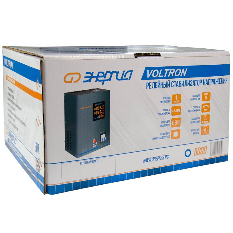 Стабилизатор напряжения Энергия Voltron 5000 (5%)