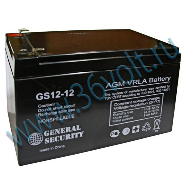 Аккумулятор для ИБП - General Security GS 12-12