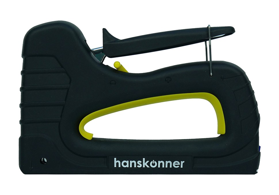 Степлер рессорный, 53 тип (скоба 4-14 мм), гвозди 300(15-16мм), Hanskonner