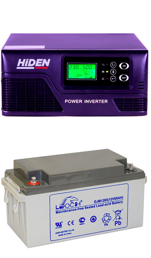 Комплект: источник бесперебойного питания Hiden Control HPS20-0312 + 1 аккумулятор 65 ампер
