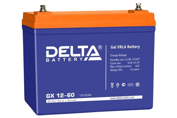Аккумулятор гелевый Delta GX 12-60