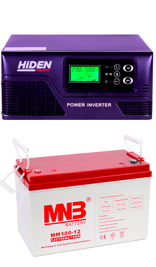 Комплект: источник бесперебойного питания Hiden Control HPS20-0312 + 1 аккумулятор 100 ампер
