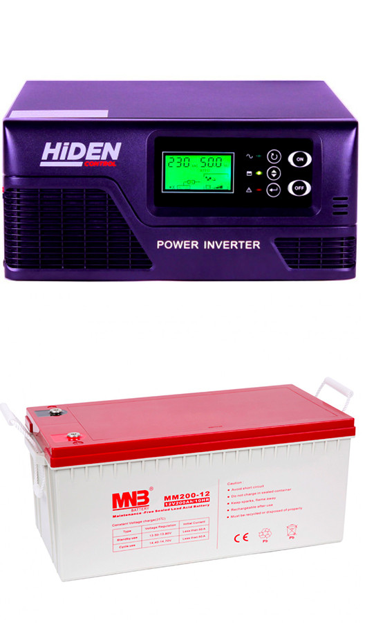 Комплект: источник бесперебойного питания Hiden Control HPS20-0312 + 1 аккумулятор 200 ампер