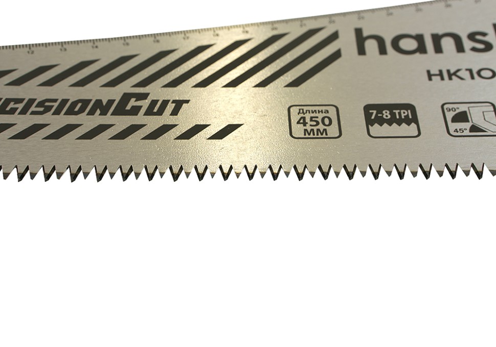 Ножовка по дереву, 450мм, 7-8 TPI, SK5, 3D зуб, Hanskonner
