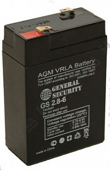 Аккумуляторная батарея для ИБП General Security GS 2,8-6