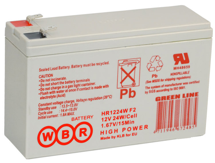 Аккумулятор WBR HR 1224W F2