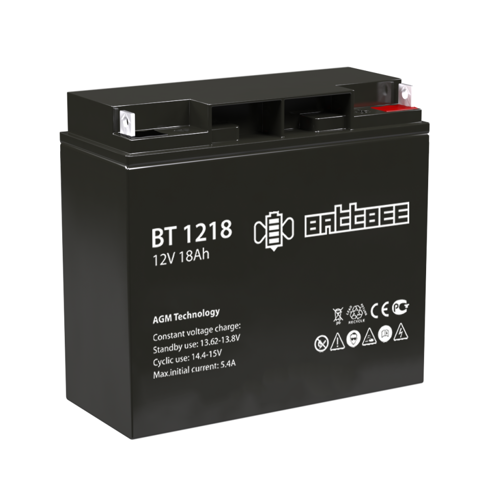Аккумулятор для ИБП - BATBEE BT 1218 - 12 вольт 18 ампер