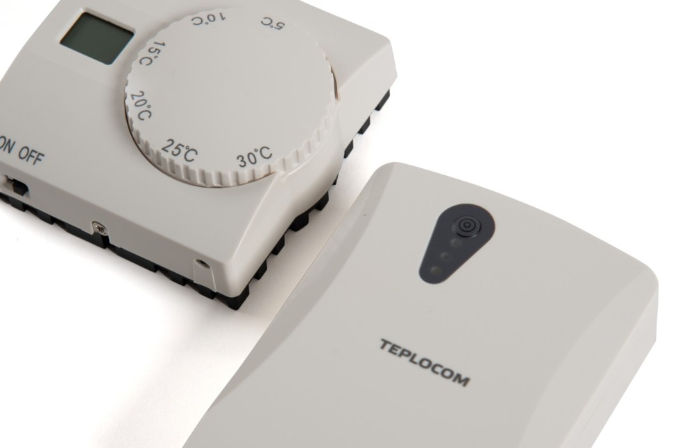 Беспроводной комнатный термостат TEPLOCOM TS-2AA/3A RF2