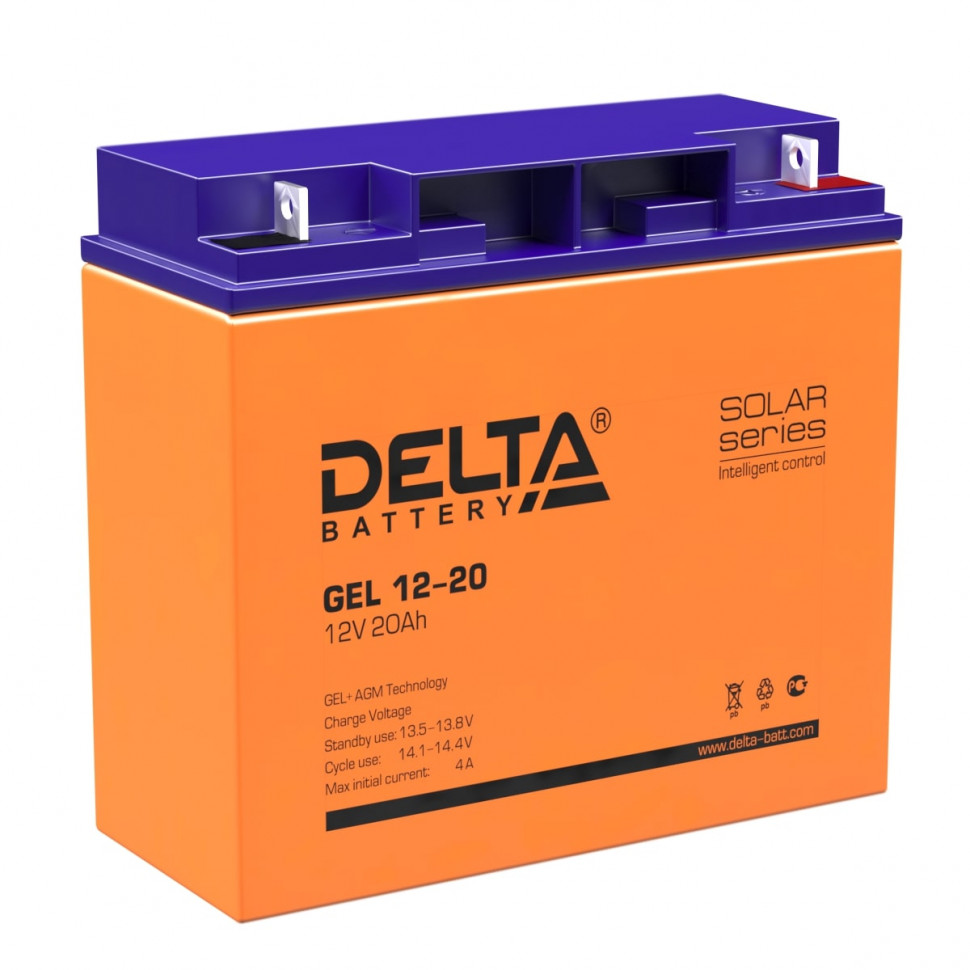 Аккумулятор гелевый Delta GEL 12-20 