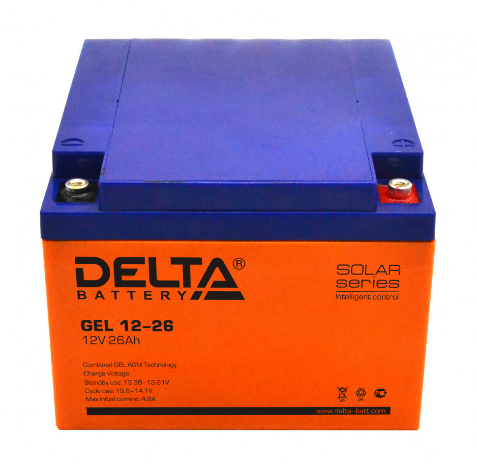 Аккумулятор гелевый Delta GEL 12-26 