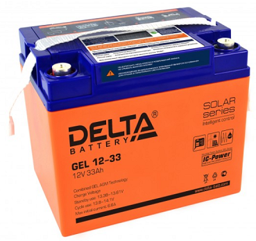 Аккумулятор гелевый Delta GEL 12-33 