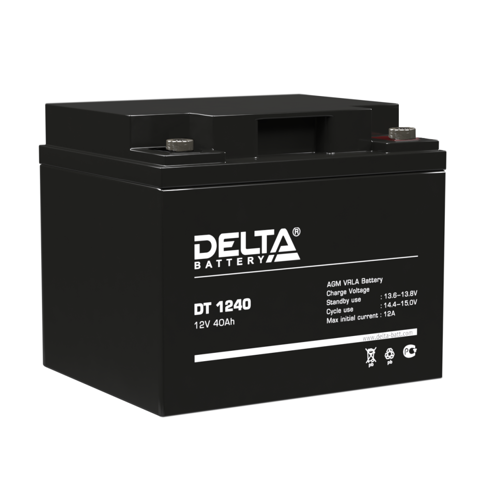 Аккумулятор для ибп 12 вольт 40 ампер - DELTA DT 1240