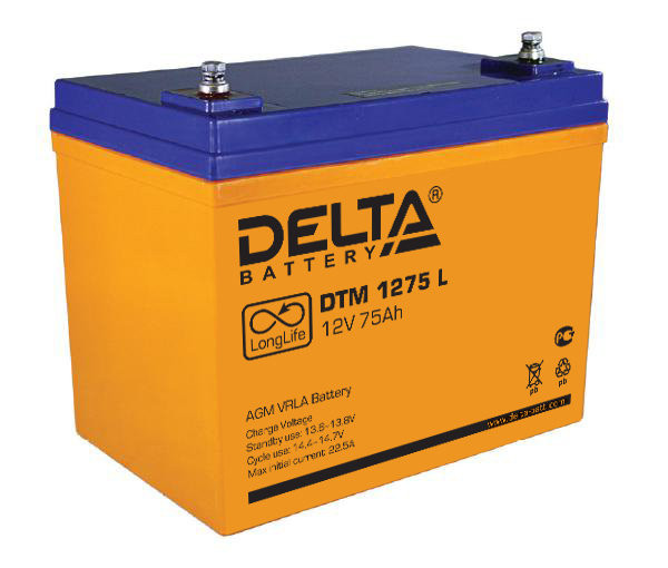 Аккумулятор DELTA DTM 1275 L